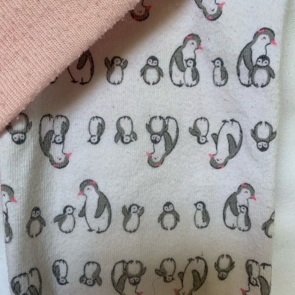 Just One You Carter’s 9 month top and pants set - pink and penguins - Picture 3 of 7